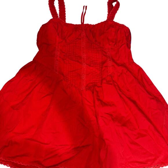 ASOS DESIGN corset bodice mini sundress with lace trim sz 12 - Picture 5 of 7